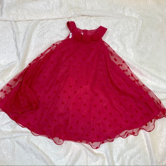 Bonnie Jean Other - Red Bonnie Jean polka dot swing dress